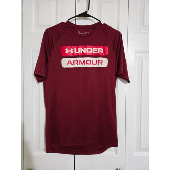 Under armour small men's maroon athletic t-shirt - Picture 1 of 7